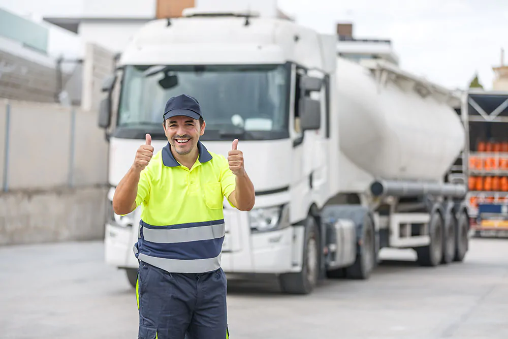 happy driver
